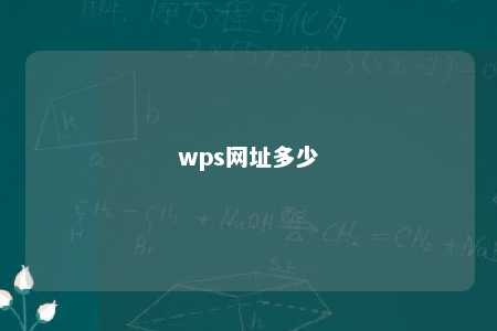 wps网址多少