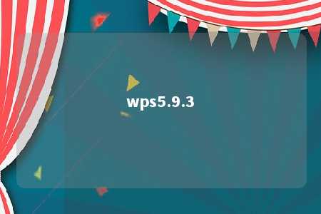 wps5.9.3 