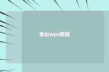 金山wps跑路 