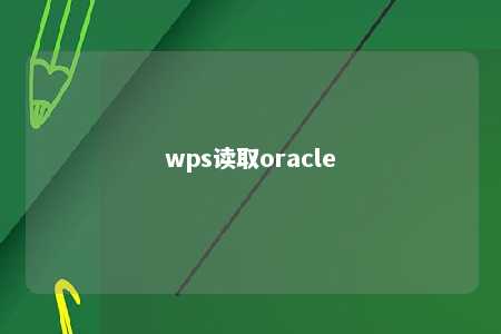 wps读取oracle