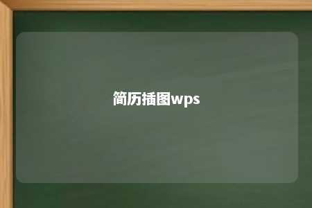 简历插图wps