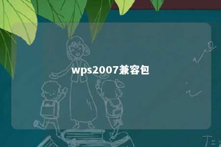 wps2007兼容包 