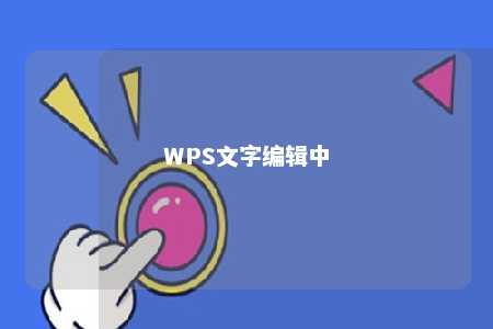 WPS文字编辑中 