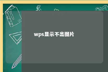 wps显示不出图片 