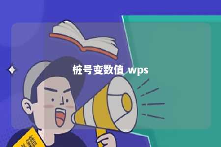 桩号变数值 wps 