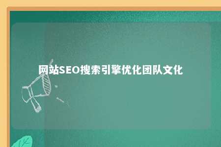 网站SEO搜索引擎优化团队文化