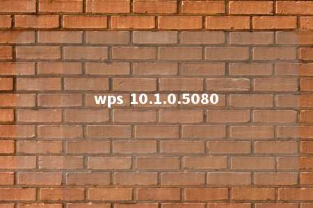 wps 10.1.0.5080