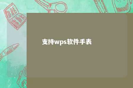 支持wps软件手表