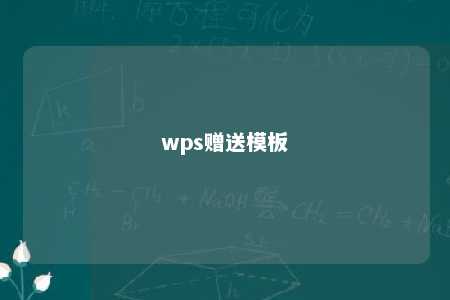 wps赠送模板 