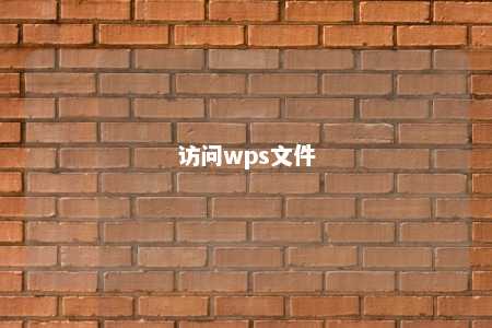 访问wps文件