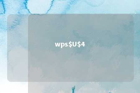 wps$U$4