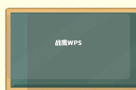 战鹰WPS